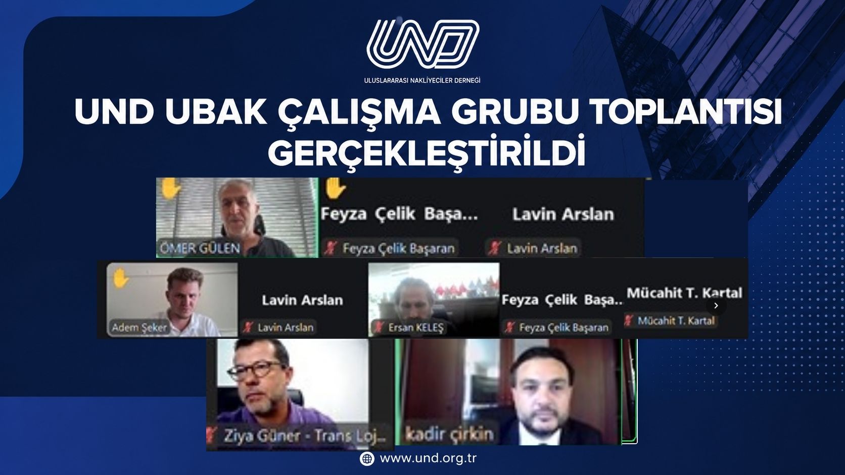 UND UBAK ÇALIŞMA GRUBU TOPLANTISI GERÇEKLEŞTİRİLDİ