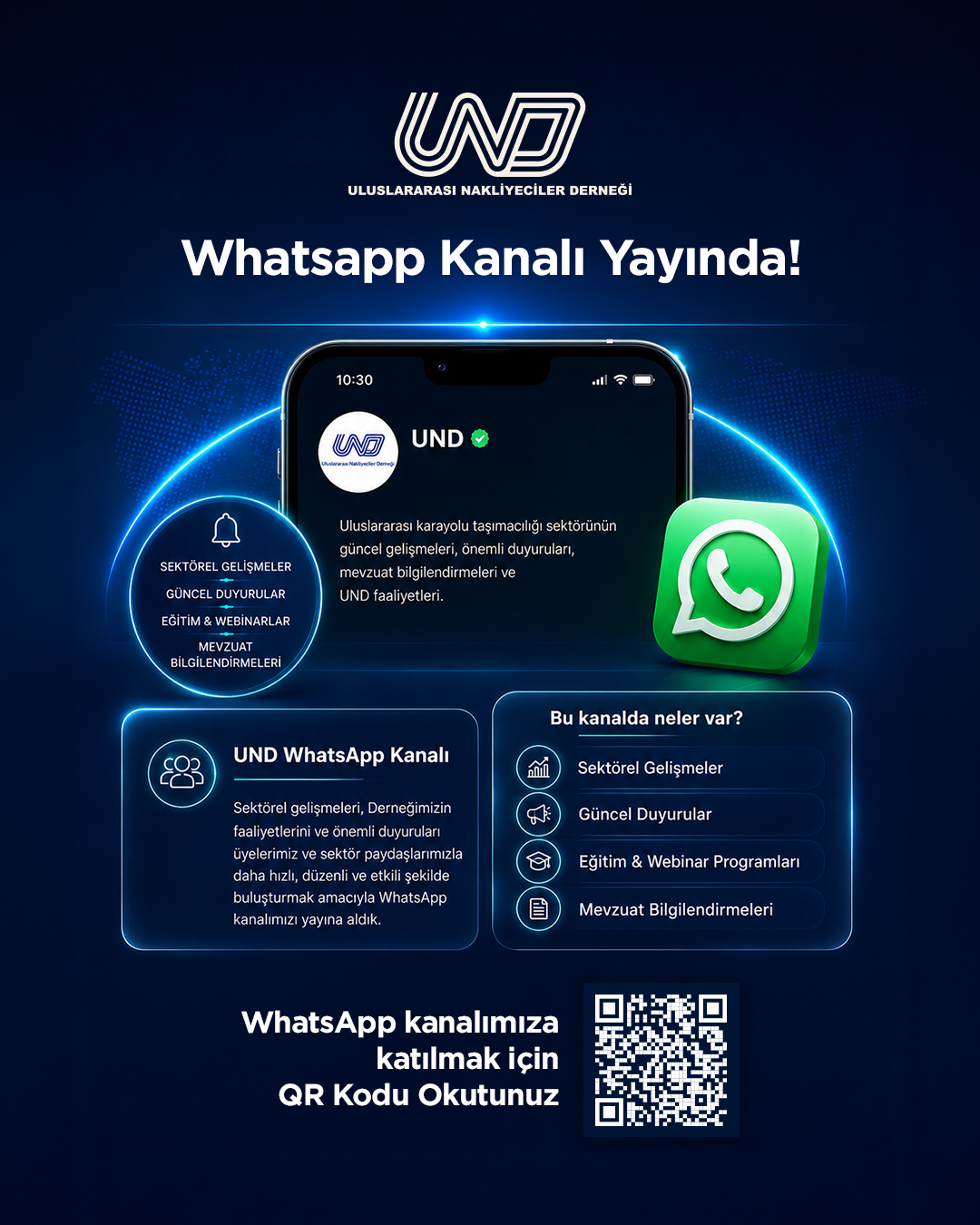 UND WHATSAPP KANALI YAYINDA
